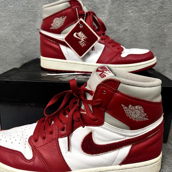 Nike‎ Air Jordan 1 Retro High OG Sneakers Mens 10.5 Newstalgia Chenille Colorway main image 11